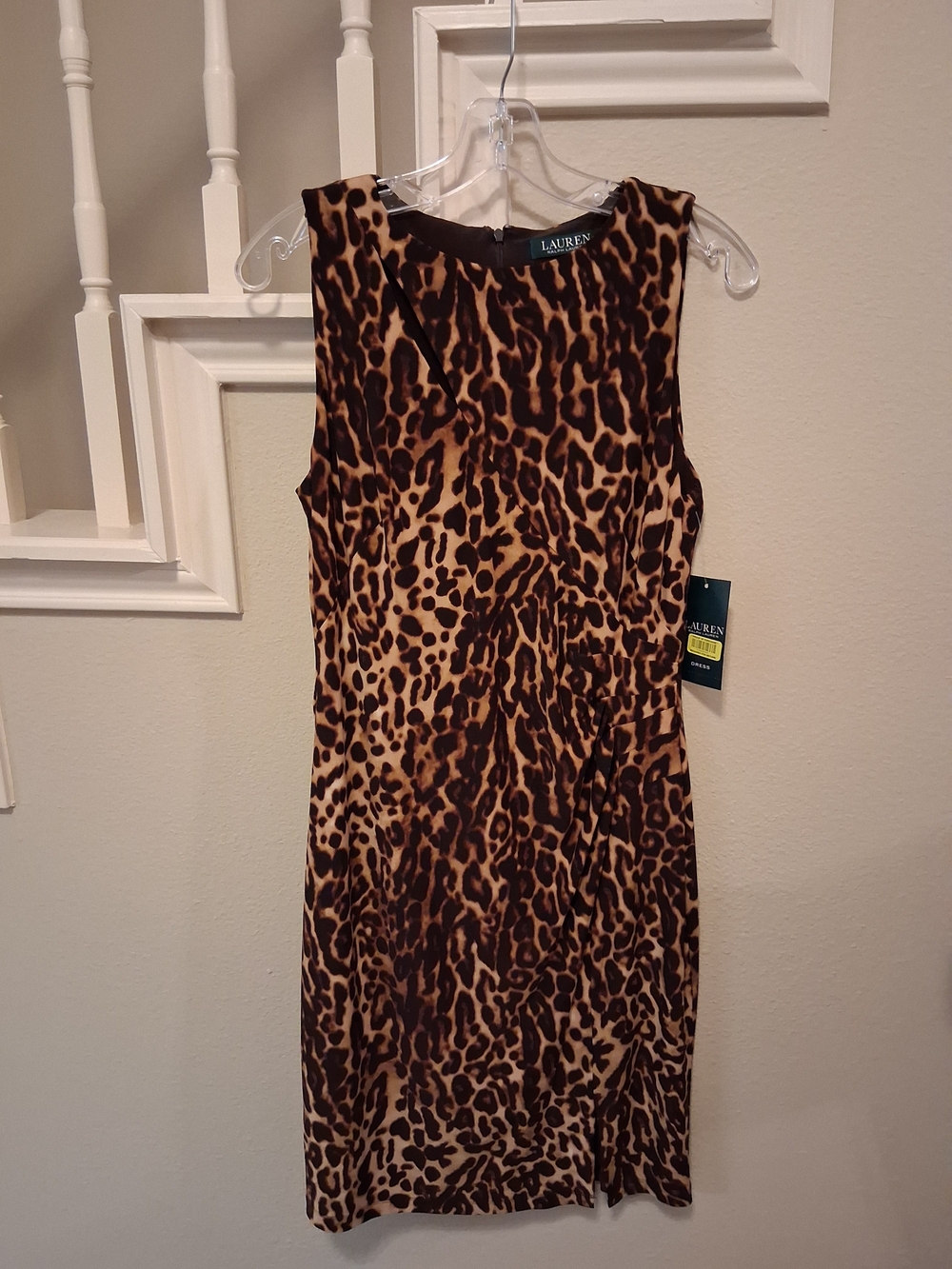 Lauren Ralph Lauren Leopard-Print Midi Dress - Brown/Black
